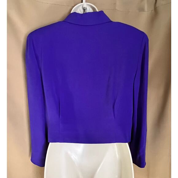 Design by Pat Argenti Royal Blue/Purple Blazer 10P - Picture 3 of 4